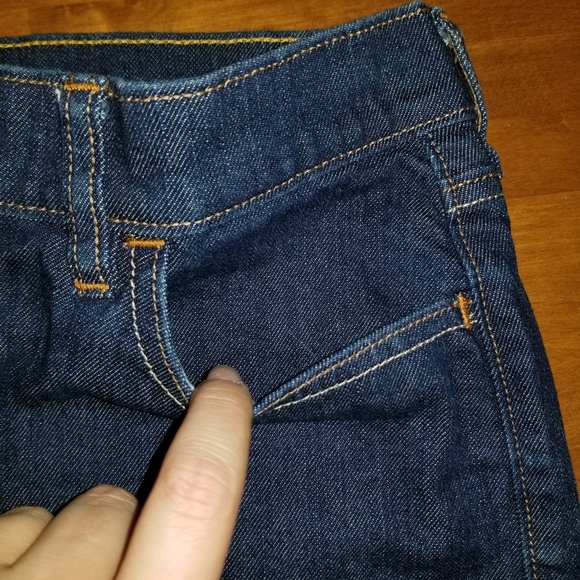 Old Navy Dark Blue Jean Skirt Size 8 EUC - Picture 3 of 6